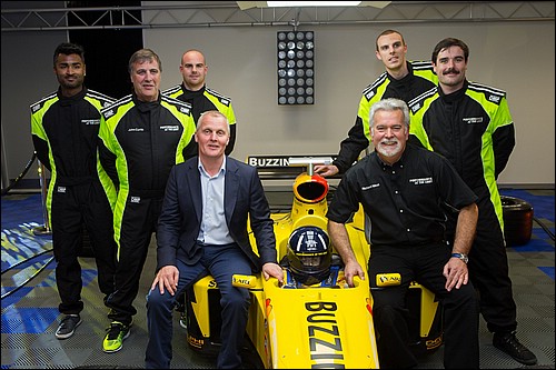 Former F1 Driver Johnny Herbert with Richard and the PATL Team, Melbourne Australia in 2015