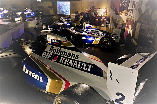 Richard with the Rothmans Williams car collection