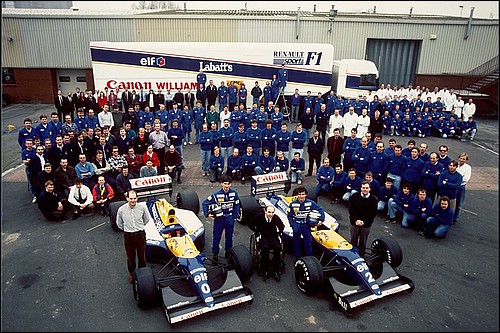 The Williams Team 1993 Photo
